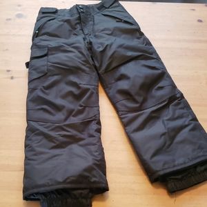 Little boy black snow pants